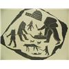 Image 2 : Cape Dorset print # 25/25 dated 1962, framed - image size 20"x20" (2)