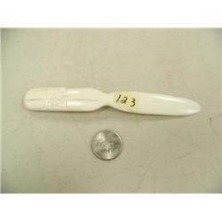 Ivory letter opener with carved flower (2)
