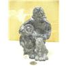 Image 1 : 8" casting of Eskimo family with dog (229)
