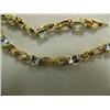 Image 2 : Aquamarine bracelet 14K yellow gold, oval faceted, approx. 3.70 carats, transparent light sky blue, 
