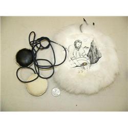 Hand painted gold miner and pair of Eskimo yo-yos (229)