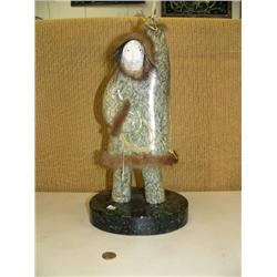 18" soapstone hunter by Michael Scott (2)