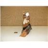 Image 2 : 11" cotton wood bark kayaker with bone face by James Gregory (229)