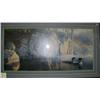 Image 1 : Double matted and frame, signed and numbered print " Morning Loons" by Daniel Smith, frame size 25"x