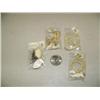 Image 1 : Lot of 3 ivory pendants on sinew and pair of ivory ulu earrings (2)