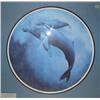 Image 1 : Double matted and framed Annette Hartzell signed and numbered " humpback whales" 23"x23" (229)