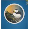 Image 1 : Byron Birdsall Puffin print, matted (229)