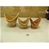 Image 1 : Lot of 3 birch bark bowls by Jennie Savage from Holy Cross, AK (229)