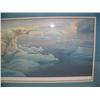 Image 3 : Double matted and framed, signed and numbered print by Cathleen Butts " Polar bear on ice" (229)