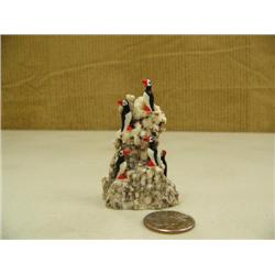 CHOICE on 4 ivory puffin 5 bird rookeries by Robert Kokuluk 3" tall #647F (2)