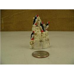 CHOICE on 4 ivory puffin 5 bird rookeries by Robert Kokuluk 3" tall #647F (2)