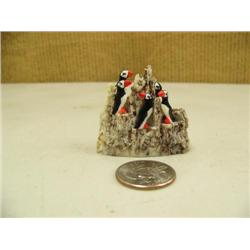 CHOICE on 4 ivory puffin 5 bird rookeries by Robert Kokuluk 3" tall #647F (2)