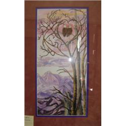 Signed print "eagle hearts" by Diane Drashner 21"x17" (229)