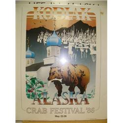 Kodiak, AK Crab Festival '86 poster (229)
