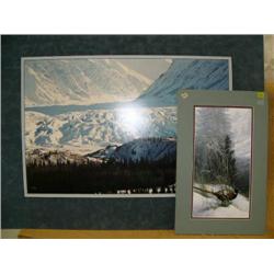 Lot of 2: matted signed and numbered photo and Lyman print (229)