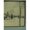 Image 3 : Framed and matted print of church (229)