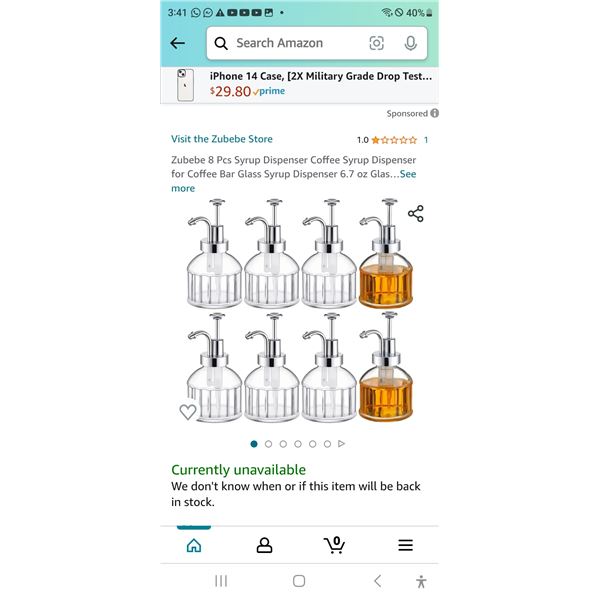 Syrup Containers