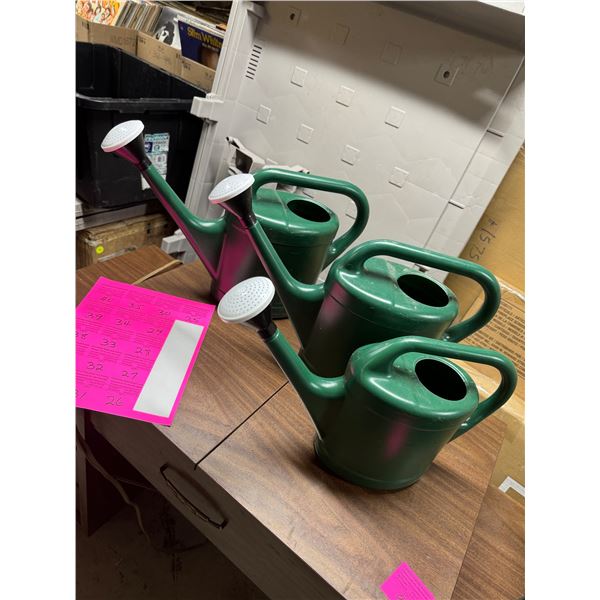 3 watering cans