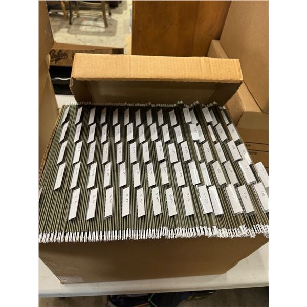 75 hanging file folders with box