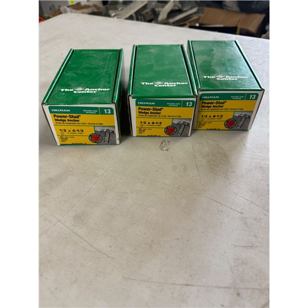 Power stud, wedge anchors