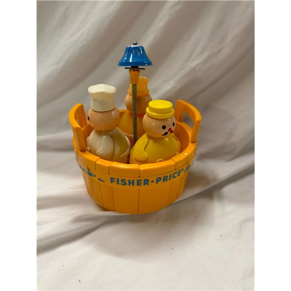 Vintage three men in a tub