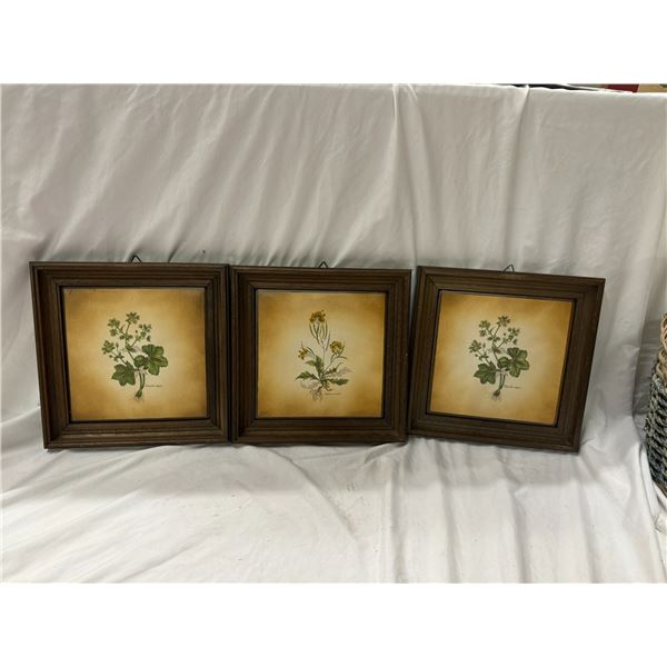 Frame tile wall hangings