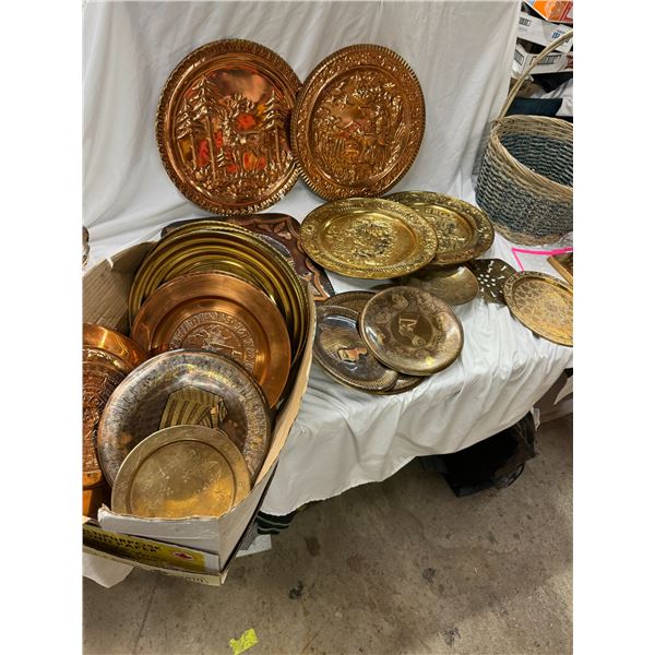 Vintage decor wall chargers