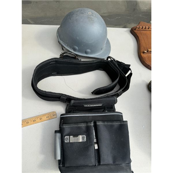 Work belt and hardhat