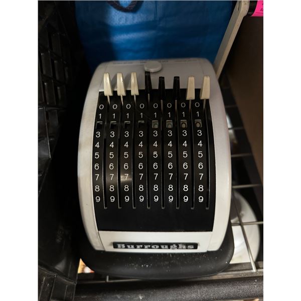 Burroughs western check writer