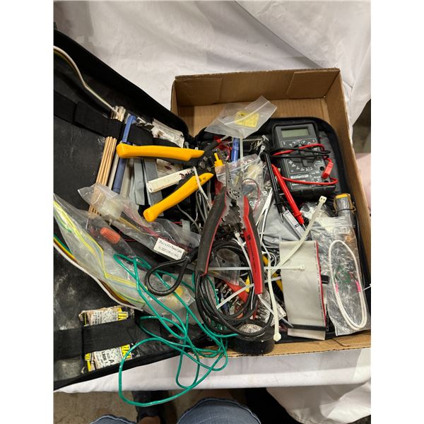 Assorted tools, multimeter, etc.