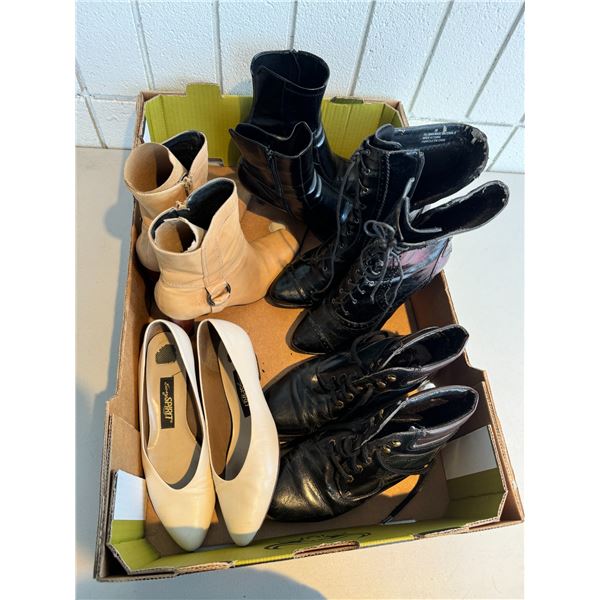 Assorted boots and shoes