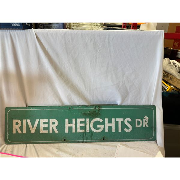 River Heights Drive sign