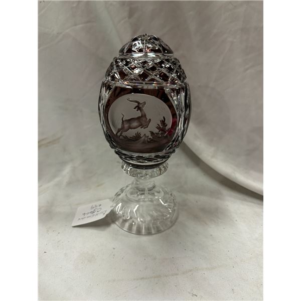 Bohemian Czech crystal egg
