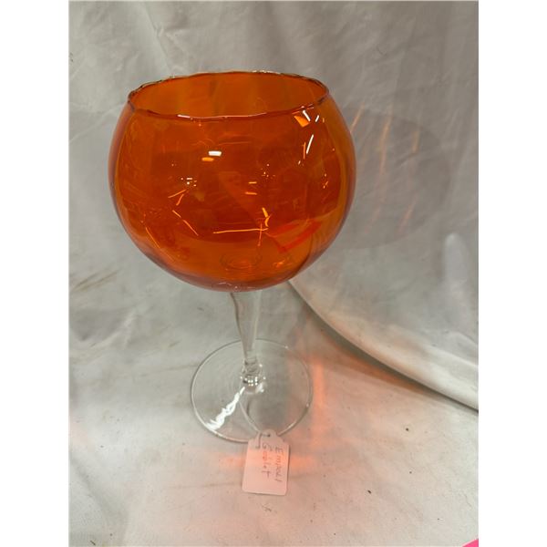 vintage Empoli 11 inch goblet