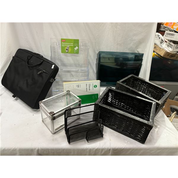 Baskets and office organizers