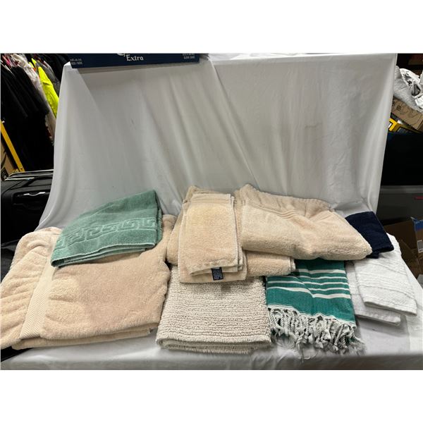 Bath towels and mats