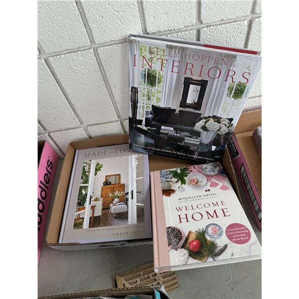 Home decor, interior design books