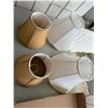 Image 1 : Two pairs small lamp shades