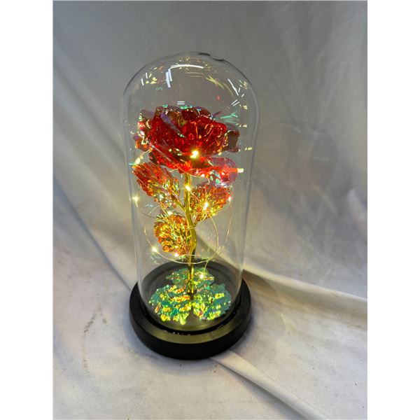 Fiber optic light up, rose