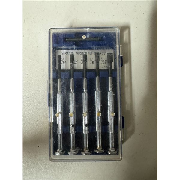 Miniature precision, nut driver set