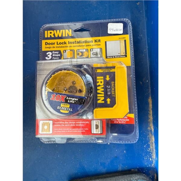 Door lock installation kit