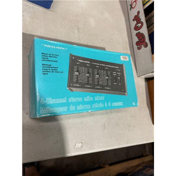 Realistic for channel stereo Mike mixer