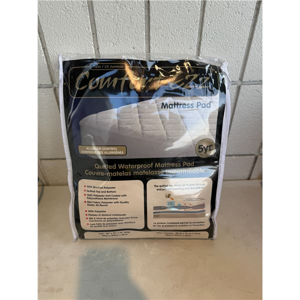 Twin mattress pad