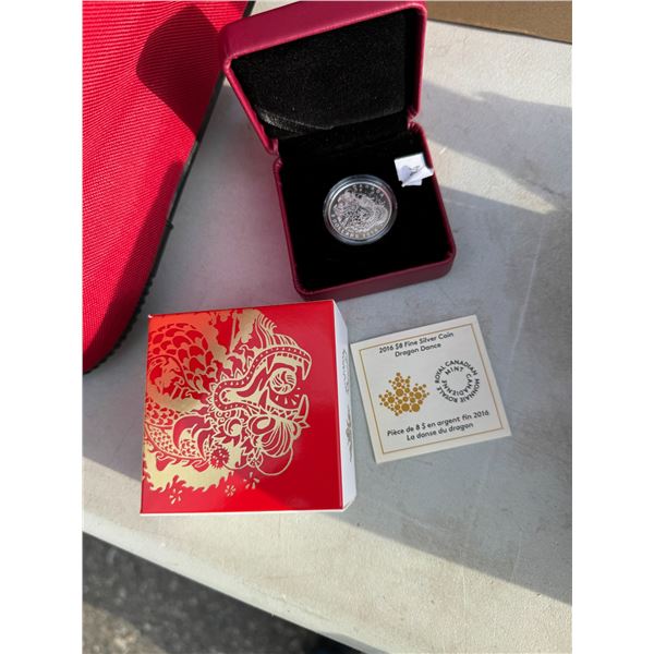 2006  $8 find silver coin, dragon dance