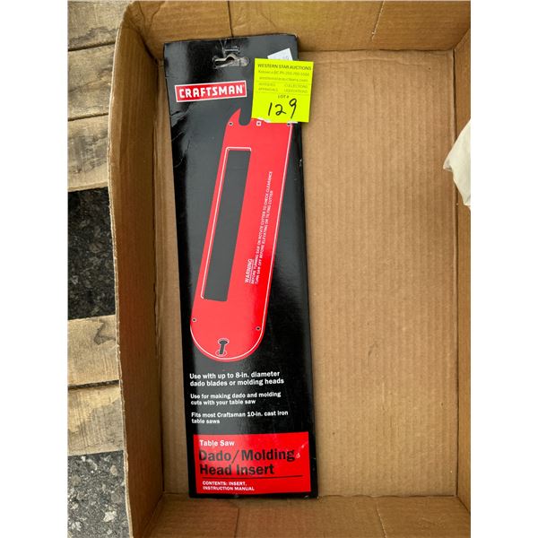 Craftsman Dado/molding head insert