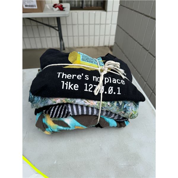 A lot of extra large large clothing, eight pieces see tag