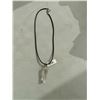 Image 1 : Clear, quartz healing stone necklace