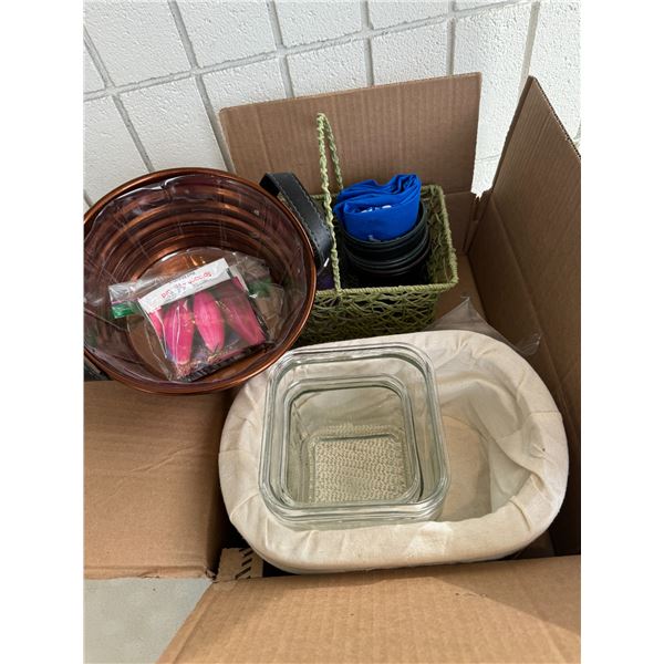 Baskets, plant pots, etc.