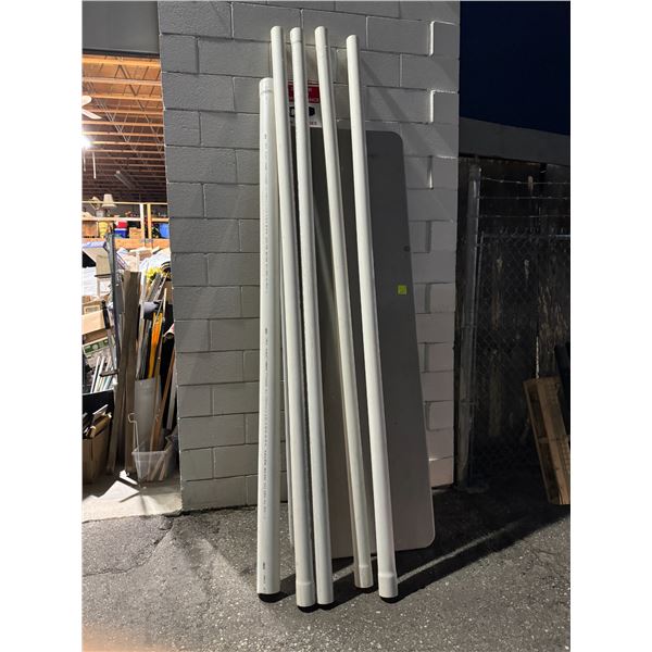 4 inch and 3 inch pipe