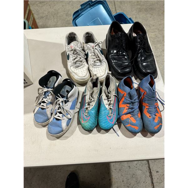 Assorted size footwear